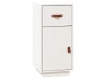 Syfax™ Credenza Bianca 34X40X75 Cm In Legno Massello Di Pino