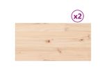 Syfax™ Piani Tavolo 2 Pz 80X40X1,7 Cm Rettangolare Legno Massello Pino