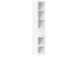 Syfax™ Credenza Bianca 30X42,5X185 Cm In Legno Multistrato