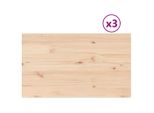 Syfax™ Piani Tavolo 3 Pz 80X47X2,5 Cm Rettangolare Legno Massello Pino