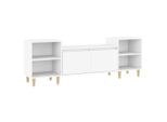 Syfax™ Mobile Porta Tv Bianco 160X35X55 Cm In Legno Multistrato