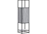 Syfax™ Credenza Grigio Sonoma 35,5X35X139 Cm Legno Multistrato Metallo