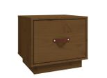 Syfax™ Comodino Ambra 40X34X35 Cm In Legno Massello Di Pino