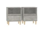 Syfax™ Comodini 2 Pz Grigio Cemento 40X35X50 Cm