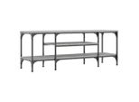 Syfax™ Mobile Tv Grigio Sonoma 121X35X45 Cm Legno Multistrato E Ferro
