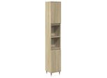 Syfax™ Armadietto Da Bagno Rovere Sonoma 30X30X190Cm Legno Multistrato