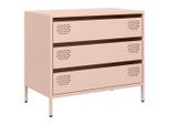 Syfax™ Credenza Rosa 68X39X58,5 Cm In Acciaio Laminato A Freddo