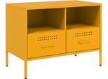 Syfax™ Mobile Tv Giallo Senape 68X39X50,5 Cm In Acciaio