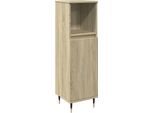 Syfax™ Armadietto Da Bagno Rovere Sonoma 30X30X100Cm Legno Multistrato