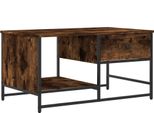 Syfax™ Tavolino Da Salotto Rovere Fumo 85,5X51X45 Cm Legno Multistrato