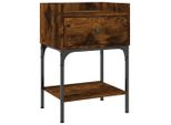 Syfax™ Comodino Rovere Fumo 40,5X31X60 Cm In Legno Multistrato
