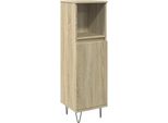 Syfax™ Armadietto Da Bagno Rovere Sonoma 30X30X100Cm Legno Multistrato