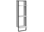 Syfax™ Scaffale Parete 3 Ripiani Grigio Sonoma 30X25X100Cm Multistrato