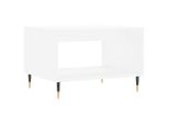 Syfax™ Tavolino Da Salotto Bianco 60X50X40 Cm In Legno Multistrato