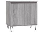 Syfax™ Mobile Da Bagno Grigio Sonoma 58X33X60 Cm In Legno Multistrato