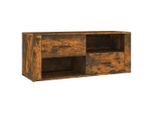 Syfax™ Mobile Tv Rovere Fumo 100X35X40 Cm In Legno Multistrato