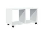 Syfax™ Mobiletto Con Ruote Bianco 72X33X42,5 Cm In Truciolato