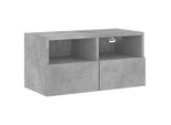 Syfax™ Mobile Tv A Parete Grigio Cemento 60X30X30 Cm Legno Multistrato