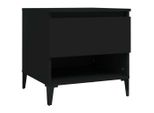 Syfax™ Tavolino Nero 50X46X50 Cm In Legno Multistrato