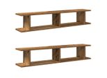 Syfax™ Mensole Da Parete 2Pz Legno Vecchio 105X18X20 Cm In Truciolato