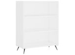 Libreria Bianca 69,5X32,5X90 Cm Materiale A Base Di Legno