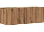 Syfax™ Mobile Tv A Parete Rovere Artigianale 80X30X30 Cm In Truciolato