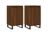 Syfax™ Credenze 2 Pz Rovere Marrone 40X35X70 Cm In Legno Multistrato