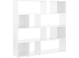 Syfax™ Libreria/Divisorio Bianco Lucido 105X24X102 Cm