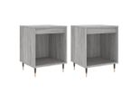 Syfax™ Comodini 2Pz Grigio Sonoma 40X35X50 Cm In Legno Multistrato