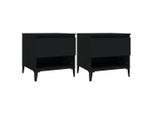 Syfax™ Tavolini 2 Pz Neri 50X46X50 Cm In Legno Multistrato