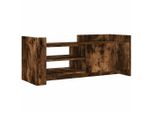 Syfax™ Mobile Tv Rovere Fumo 100X35X40 Cm In Legno Multistrato