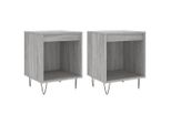 Syfax™ Comodini 2Pz Grigio Sonoma 40X35X50 Cm In Legno Multistrato
