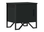 Syfax™ Comodino Nero 40X30X40 Cm In Legno Multistrato