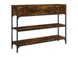 Syfax™ Tavolino Consolle Rovere Fumo 100X25X75 Cm Legno Multistrato