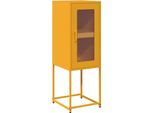 Syfax™ Credenza Giallo Senape 36X39X107 Cm Acciaio Laminato A Freddo