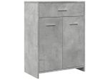 Syfax™ Mobile Da Bagno Grigio Cemento 60X33X80 Cm In Legno Tecnico