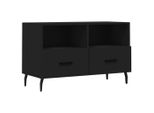 Syfax™ Mobile Porta Tv Nero 80X36X50 Cm In Legno Multistrato