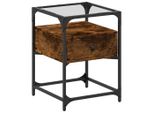 Syfax™ Comodino Rovere Fumo 40X40X55 Cm In Legno Multistrato