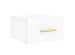 Syfax™ Comodino A Muro Bianco 35X35X20 Cm