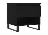 Syfax™ Tavolino Da Salotto Nero 50X46X50 Cm In Legno Multistrato