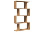 Syfax™ Libreria 4 Ripiani Rovere Artigianale 70X24X129 Cm Truciolato