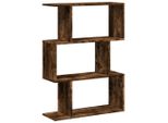 Syfax™ Libreria 3 Ripiani Rovere Fumo 70X24X97 Cm In Truciolato