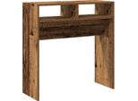 Syfax™ Tavolino Consolle Legno Antico 78X30X80 Cm In Truciolato