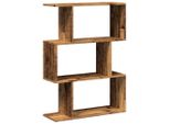 Syfax™ Libreria Divisorio 3Ripiani Legno Antico 70X24X97 Cm Truciolato