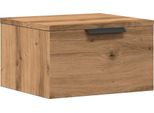 Syfax™ Comodino A Muro Rovere Artigianale 34X30X20 Cm