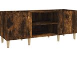 Syfax™ Mobile Porta Dischi Rovere Fumo 121X38X48 Cm Legno Multistrato