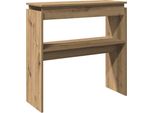 Syfax™ Tavolo Consolle Rovere Artigianale 80X30X80 Cm In Truciolato