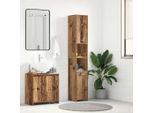 Syfax™ Mobile Da Bagno Legno Antico 30X30X183,5 Cm In Legno Tecnico