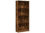 Syfax™ Libreria Rovere Fumo 60X24X143 Cm In Legno Multistrato