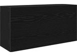 Syfax™ Mobile Da Bagno A Parete Nero 80X25X40 Cm In Truciolato